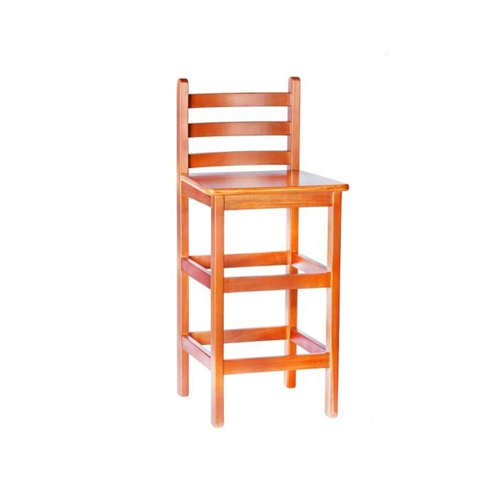 Banqueta em Madeira na Cor Mel